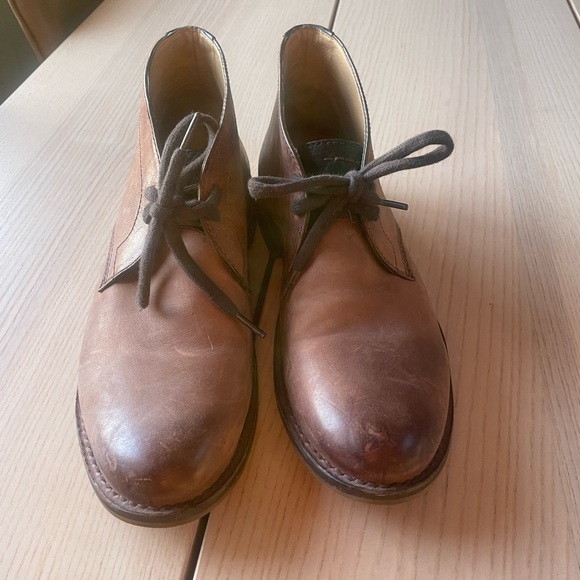 Frye Men's Brown Leather Frye boots size 14, Frye dress shoes for men size 14 - Picture 2 of 10